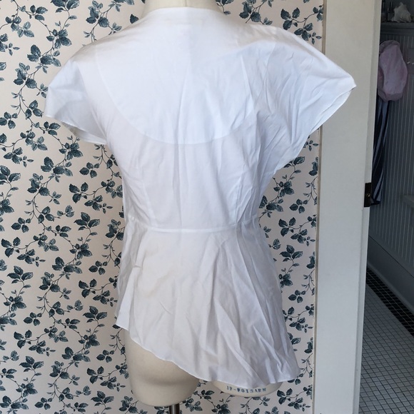 Catherine Malandrino asymmetric draped top Sz 6 - Picture 5 of 15